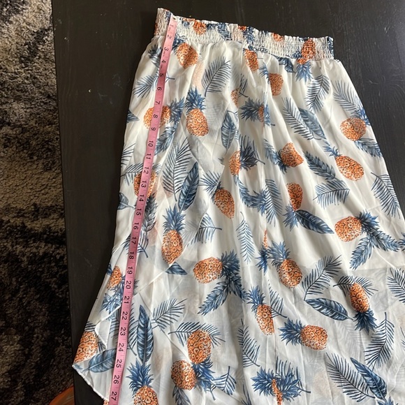 NWT Live Life on the Beach CUPSHE Comfy Vacation Pineapple Skirt - Picture 9 of 10